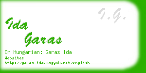 ida garas business card